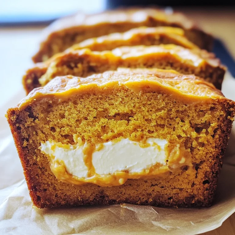 Cream Cheese-Filled Pumpkin Bread