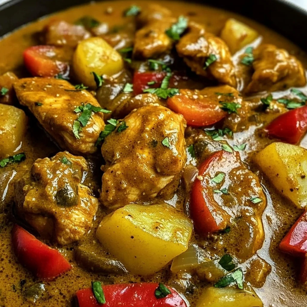 Creamy Jamaican Chicken Curry with Coconut & Spice