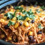 Crockpot Chicken Enchilada Casserole