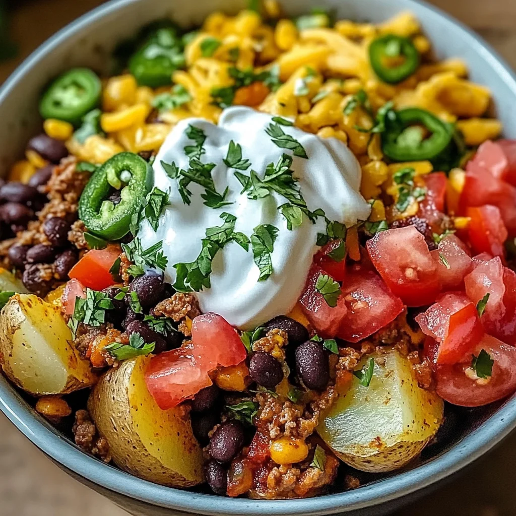 Loaded Potato Taco Bowl