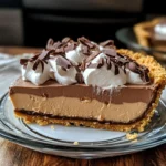 No-Bake Cream Cheese Peanut Butter Pie with Chocolate Whipped Cream