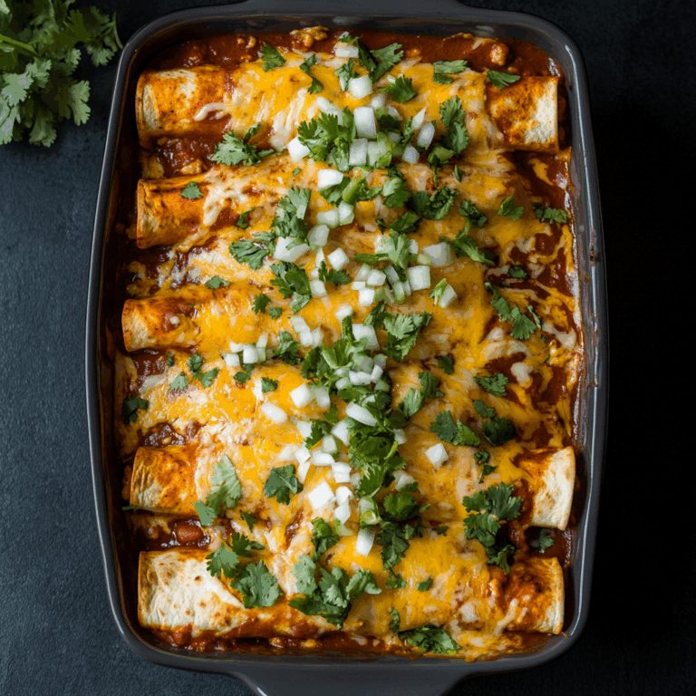 Easy Bean and Cheese Enchiladas