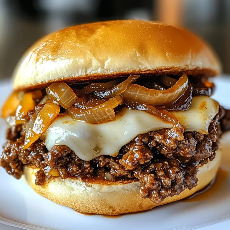 Irresistible French Onion Beef Sloppy Joes